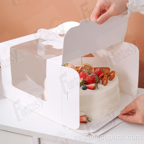 Cajas de pastel de caja de mango de cupcake personalizadas